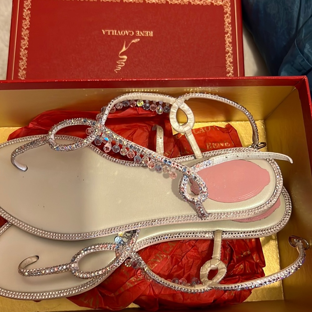 Chandelier, sandals